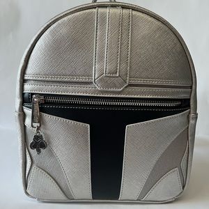 Star Wars Mandalorian Helmet Loungefly Mini Backpack